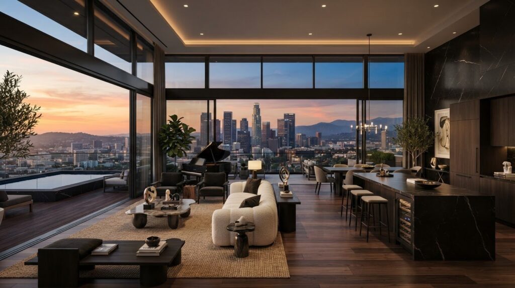 Luxury Penthouse with Panoramic City Views and Amenities