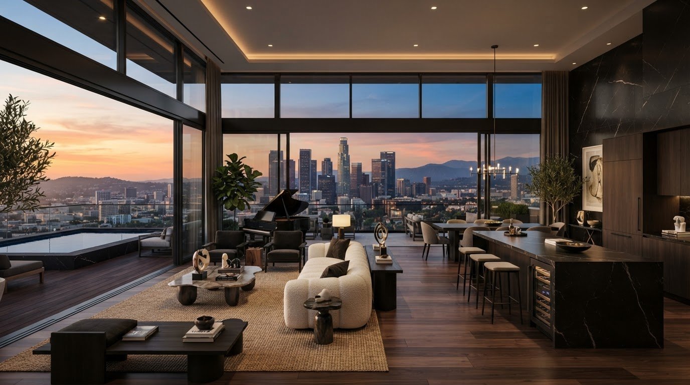 Luxury Penthouse with Panoramic City Views and Amenities