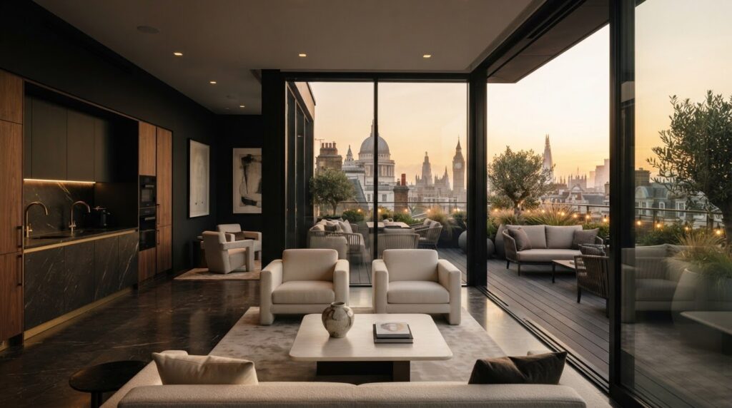 Luxury Penthouses in London for Rent with Private Terraces